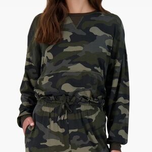 BB Dakota Nothin to See Here Camo Long Sleeve Top